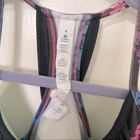 Lululemon No Limits Tank in Black/Petal Pop - Picture 8 of 8
